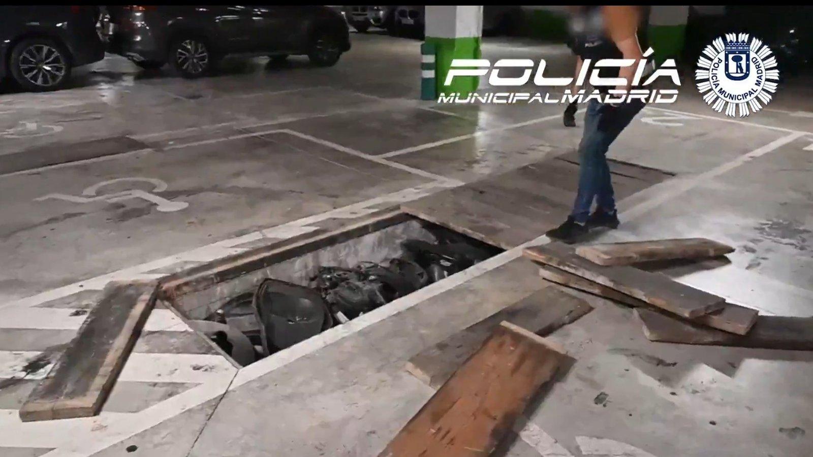 Desarticulado en Madrid un taller ilegal dedicado al despiece de motos robadas