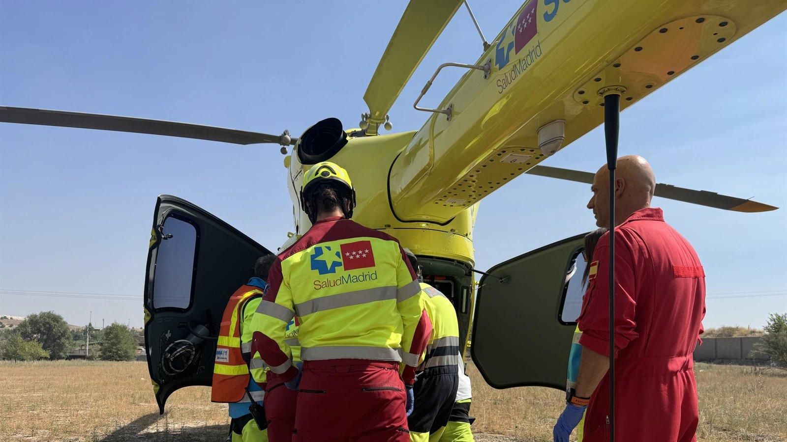 Un ciclista de 15 años queda herido al caer en un arroyo seco en Fuenlabrada