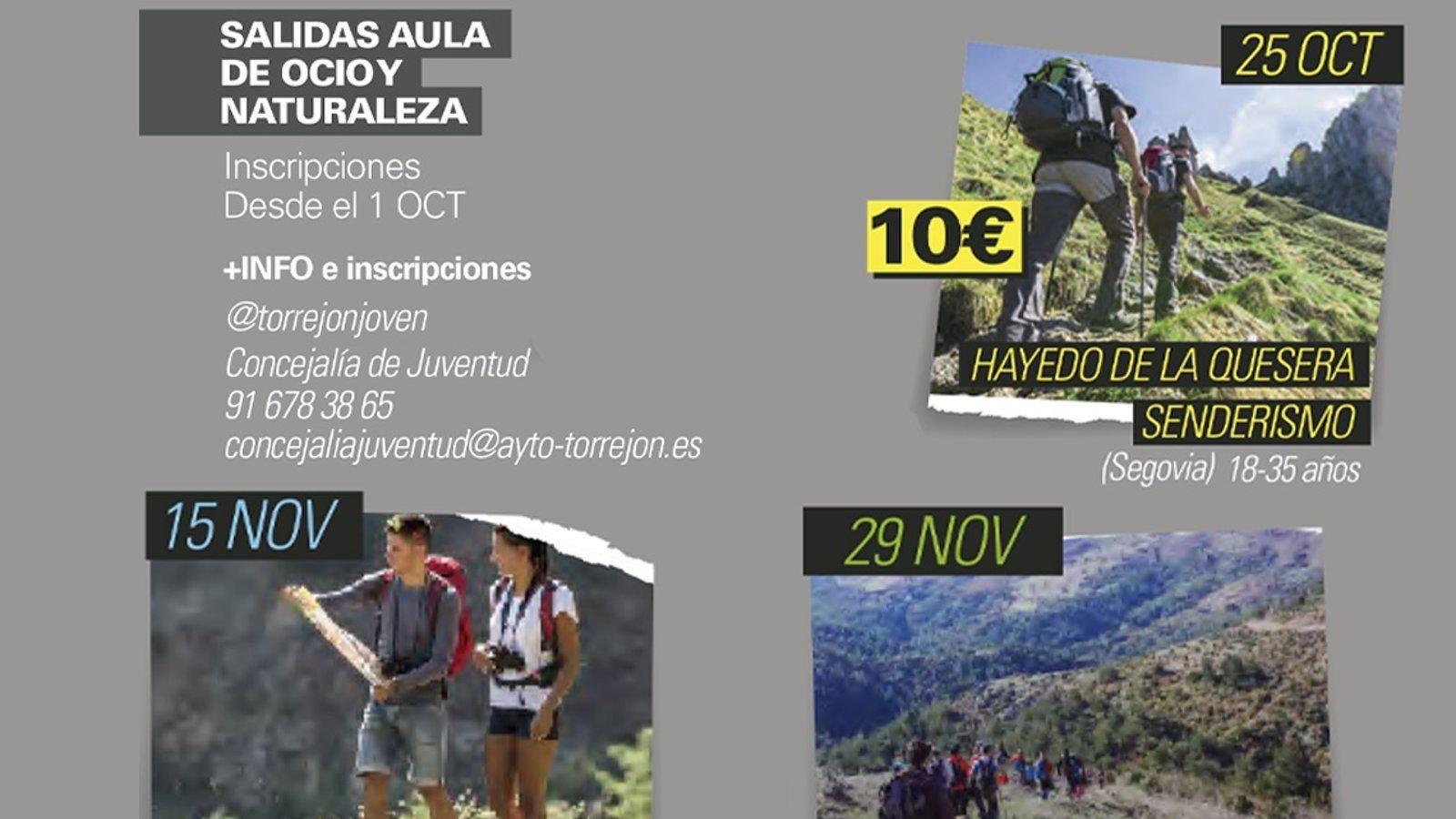 Torrejón inicia la temporada de 'Aula de Ocio y Naturaleza' con senderismo en Hayedo de la Quesera