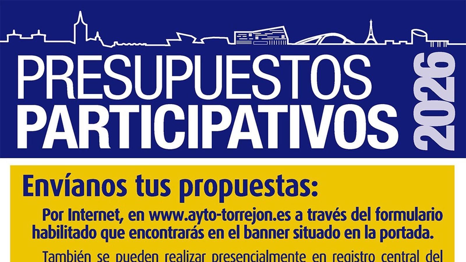 Torrejón de Ardoz abre el plazo para las propuestas ciudadanas en los Presupuestos 2026