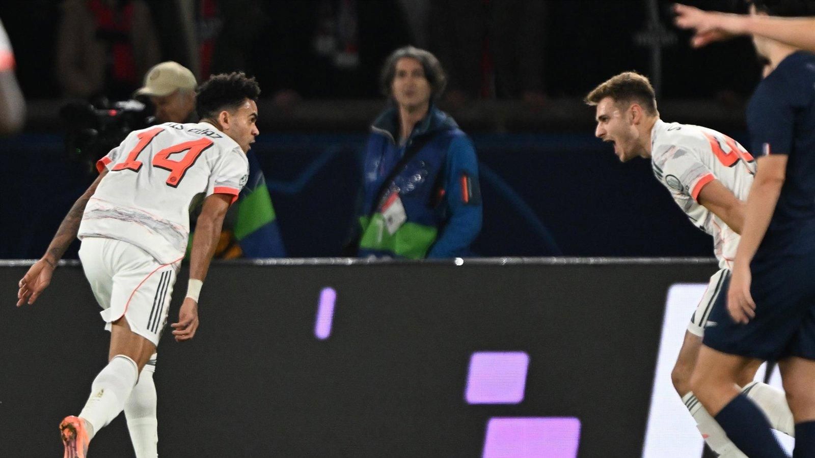 El Bayern vence en París y sigue invicto en la Champions junto al Arsenal