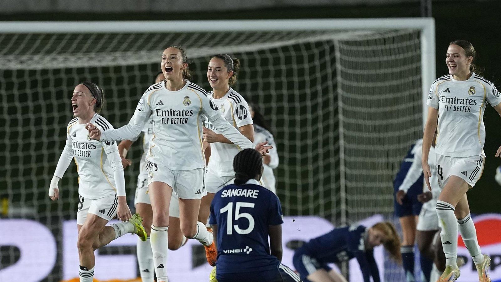 El Real Madrid rescata un empate en el último suspiro frente al Paris FC