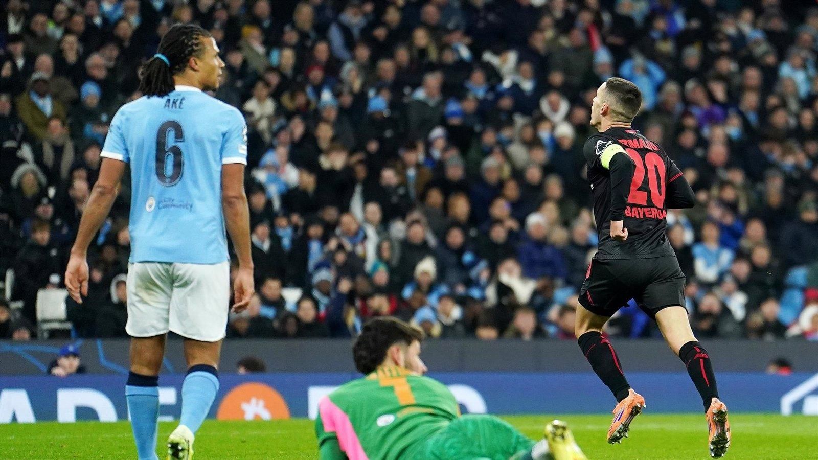   La unidad 'B' del City claudica en casa ante el Leverkusen