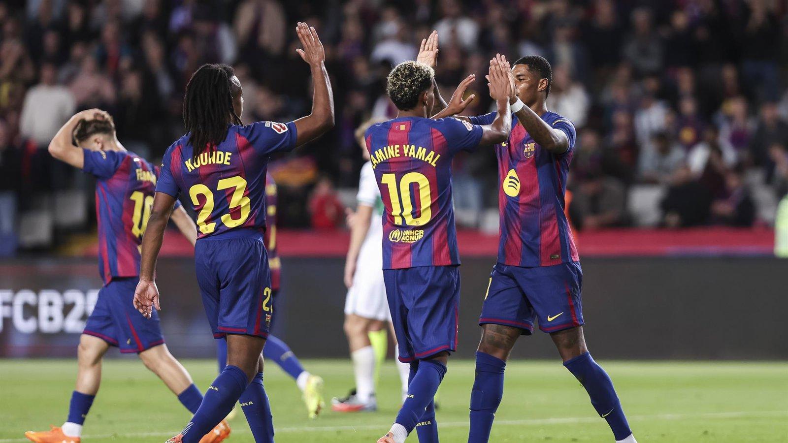 El FC Barcelona vence 3-1 al Elche CF en su último encuentro liguero