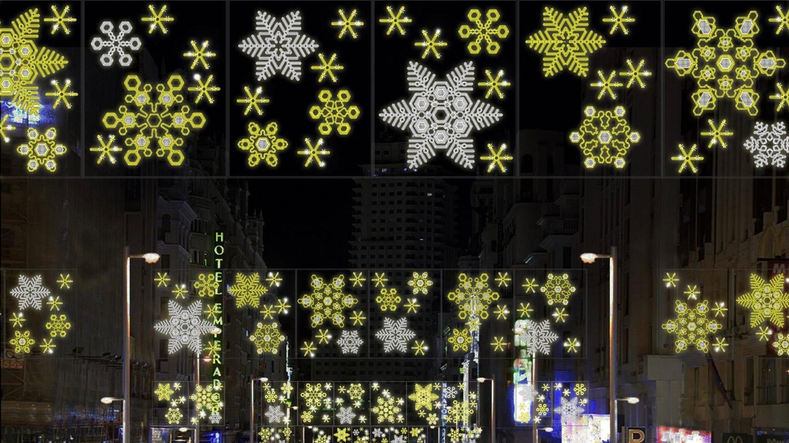 Cibeles enciende la Navidad con cortes de tráfico y refuerzos en metro y EMT