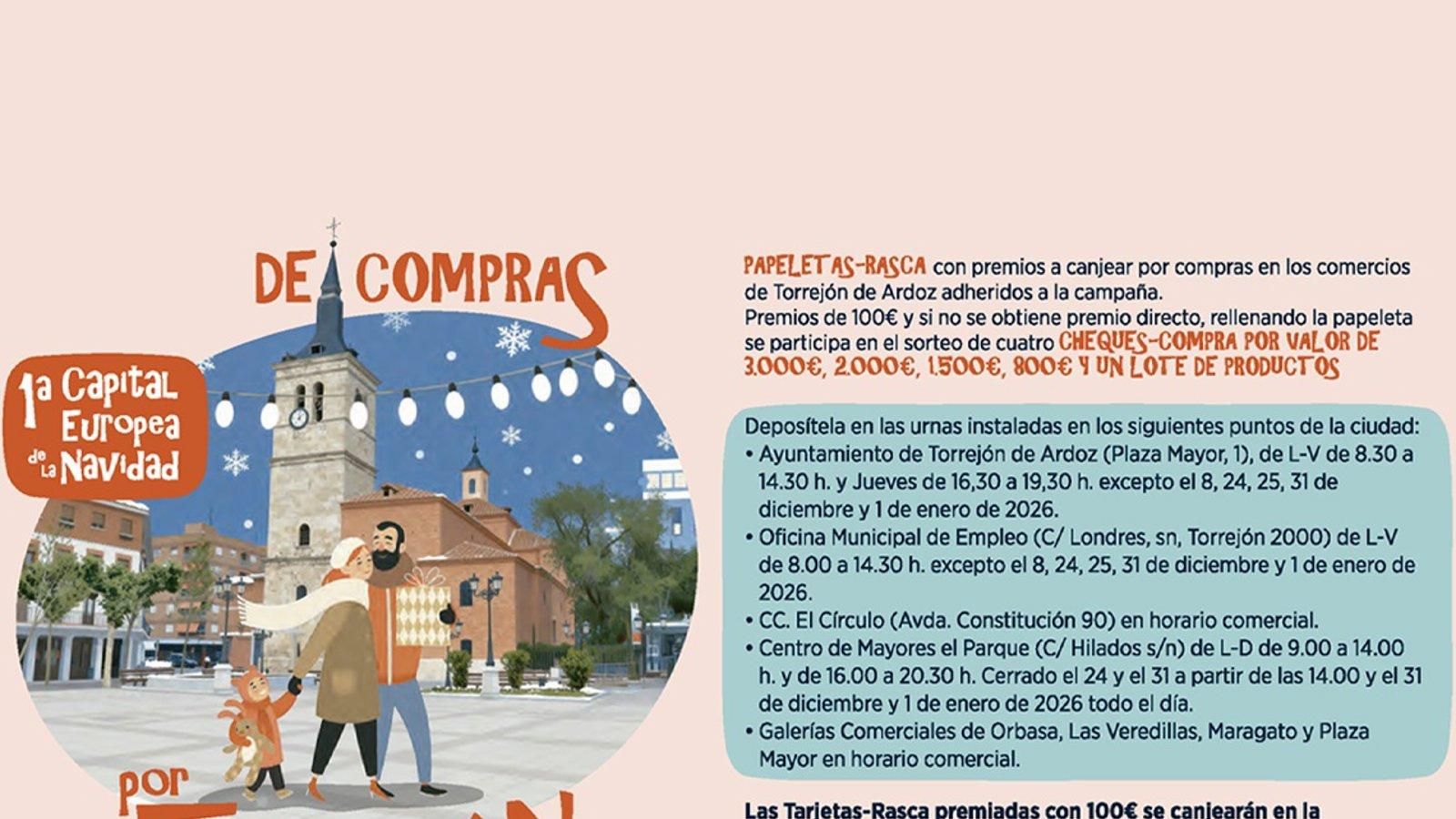 Torrejón de Ardoz impulsa el comercio local con la campaña navideña 2023