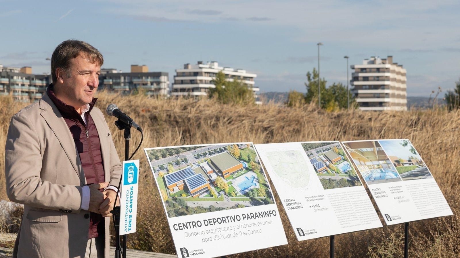 Tres Cantos destina seis millones de euros al nuevo Centro Deportivo Paraninfo