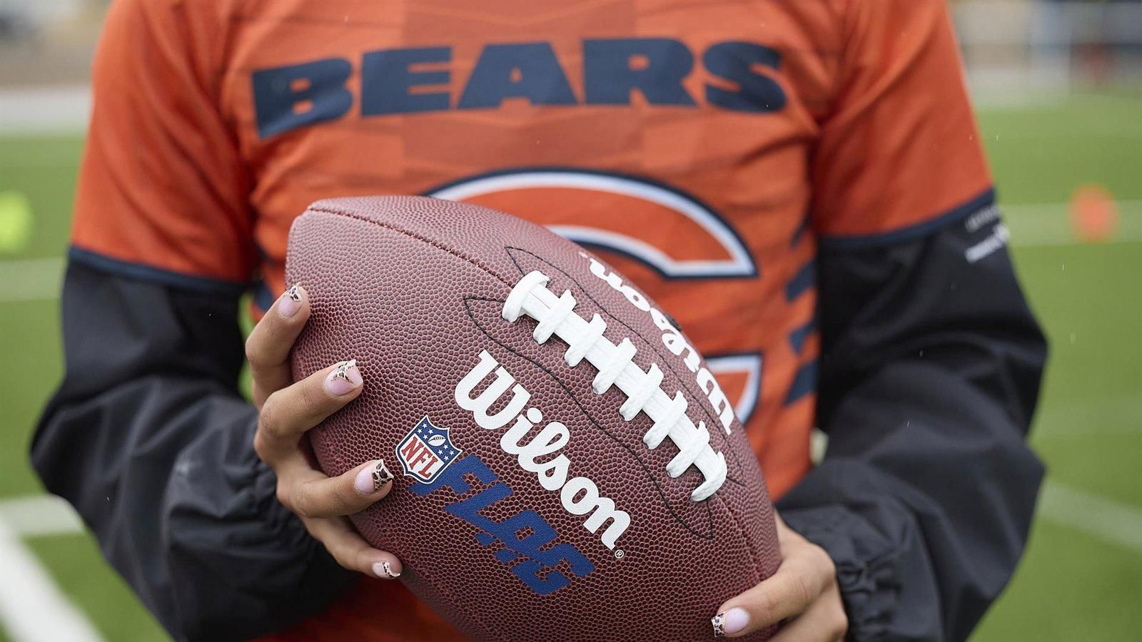 Los Chicago Bears impulsan en Madrid una liga femenina de flag football Sub-15