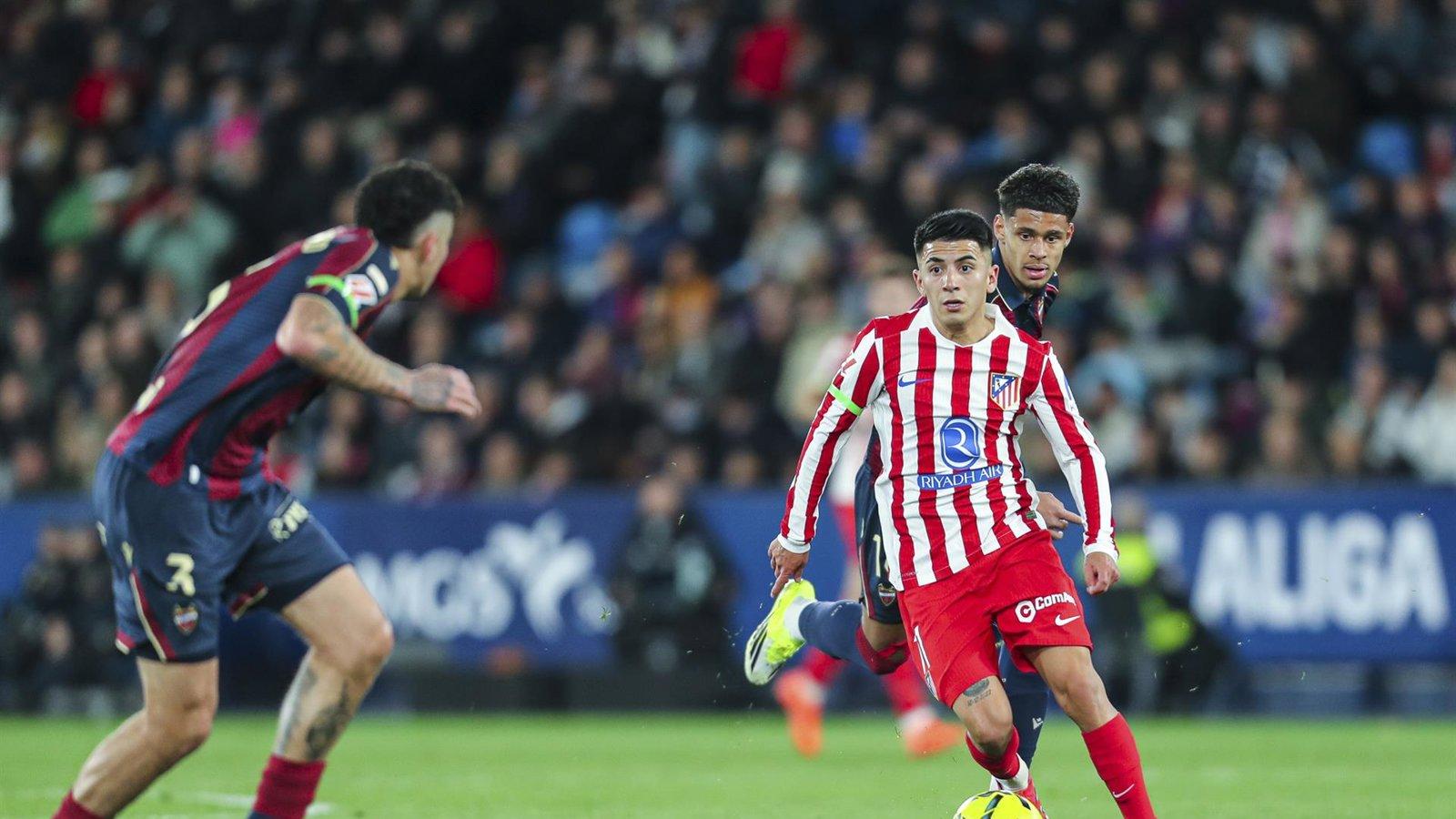El Atlético de Madrid empata 0-0 ante el Levante y sigue sin acierto en ataque en LaLiga