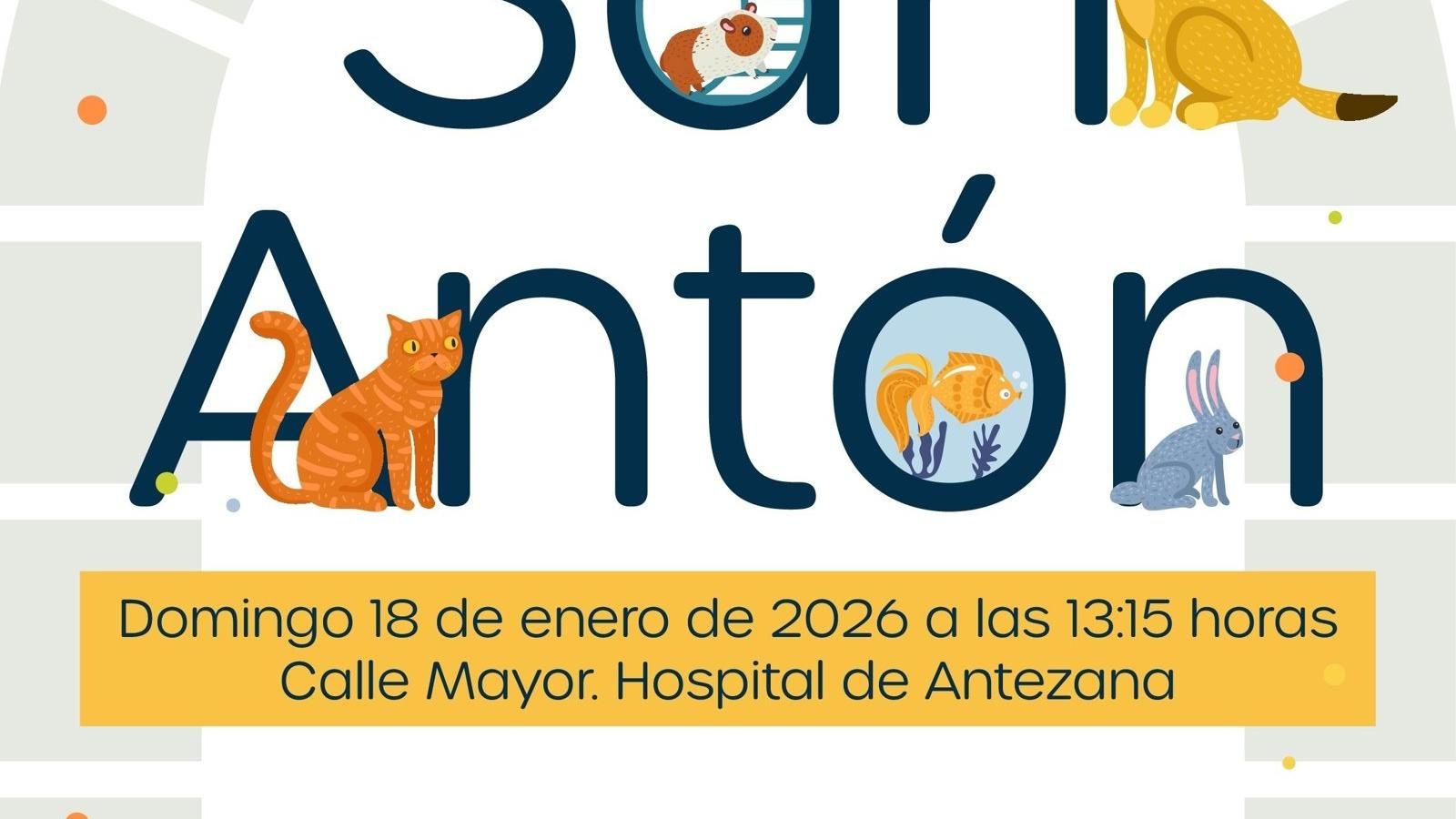 Alcalá celebra este domingo la bendición de animales por San Antón