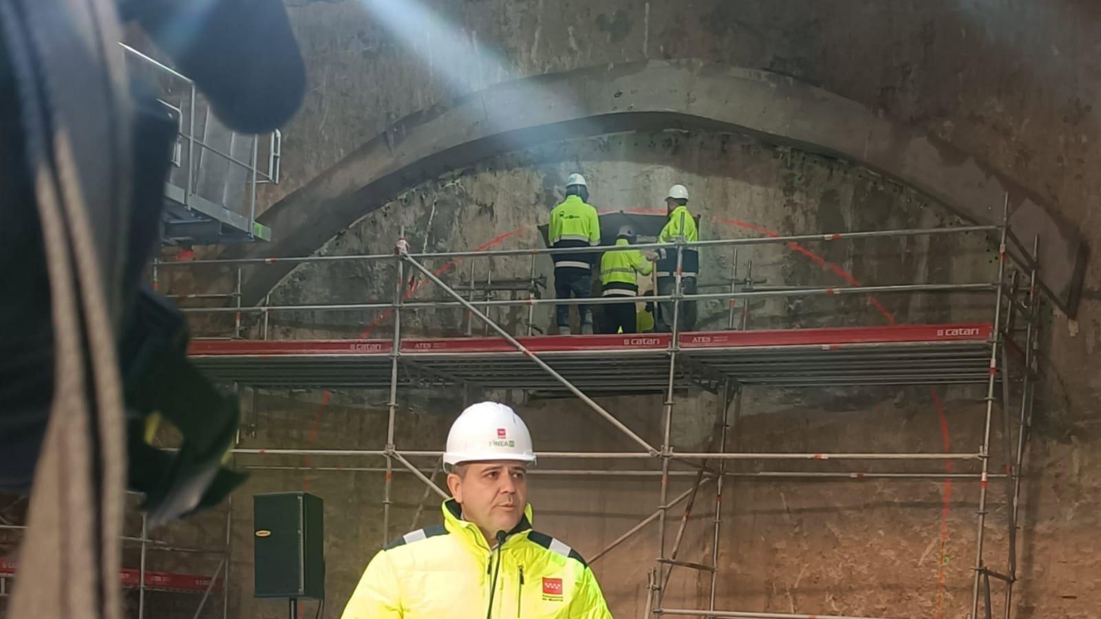 La ampliación de la Línea 11 de Metro avanza con el 50% de las obras ejecutadas al conectar los dos frentes del túnel entre Plaza Elíptica y Comillas