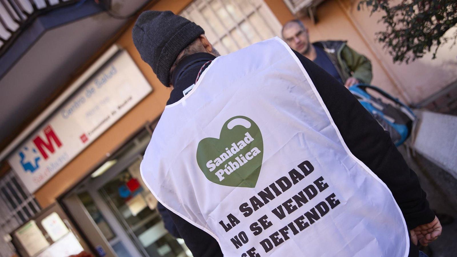 Convocan una marcha en Madrid el 8 de febrero en defensa de una sanidad pública “100% universal y de calidad”