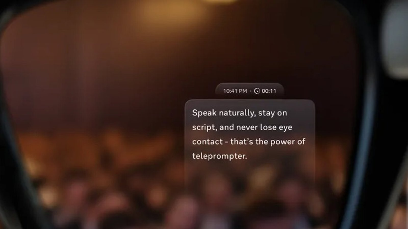 Teleprompter personal con las gafas Meta Ray-Ban