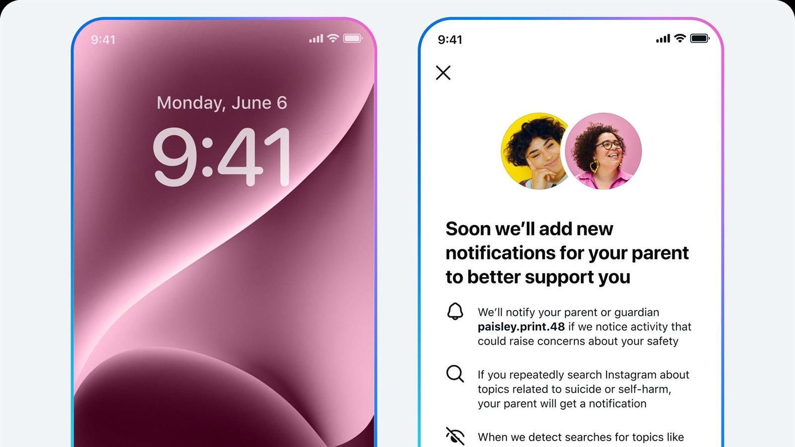 Alertas parentales en Instagram por riesgo de suicidio