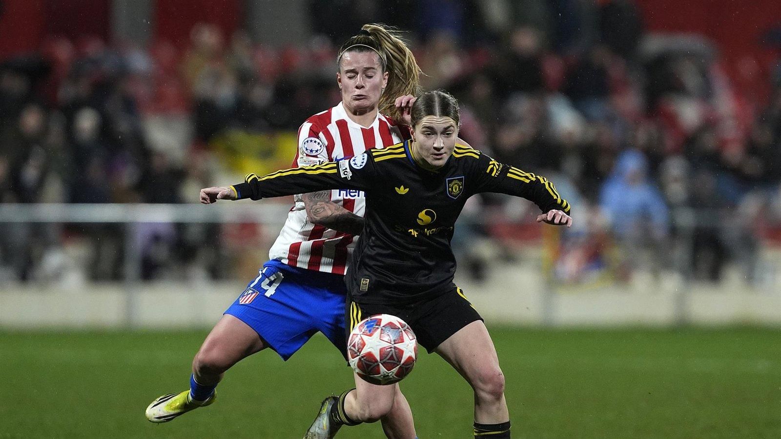 El Atlético cae ante el Manchester United y se despide de la Champions Femenina