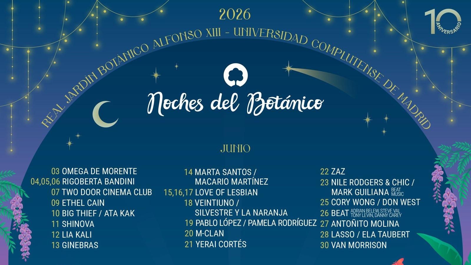 John Legend, The Kooks y María Becerra completan Noches del Botánico 2026