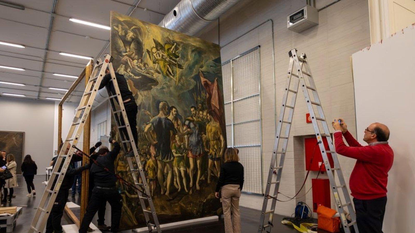 Patrimonio Nacional inicia la restauración de 'El Martirio de San Mauricio', de El Greco