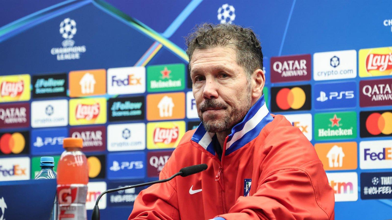 Simeone afirma que el Atlético debe recuperar la solidez defensiva ante el Brujas