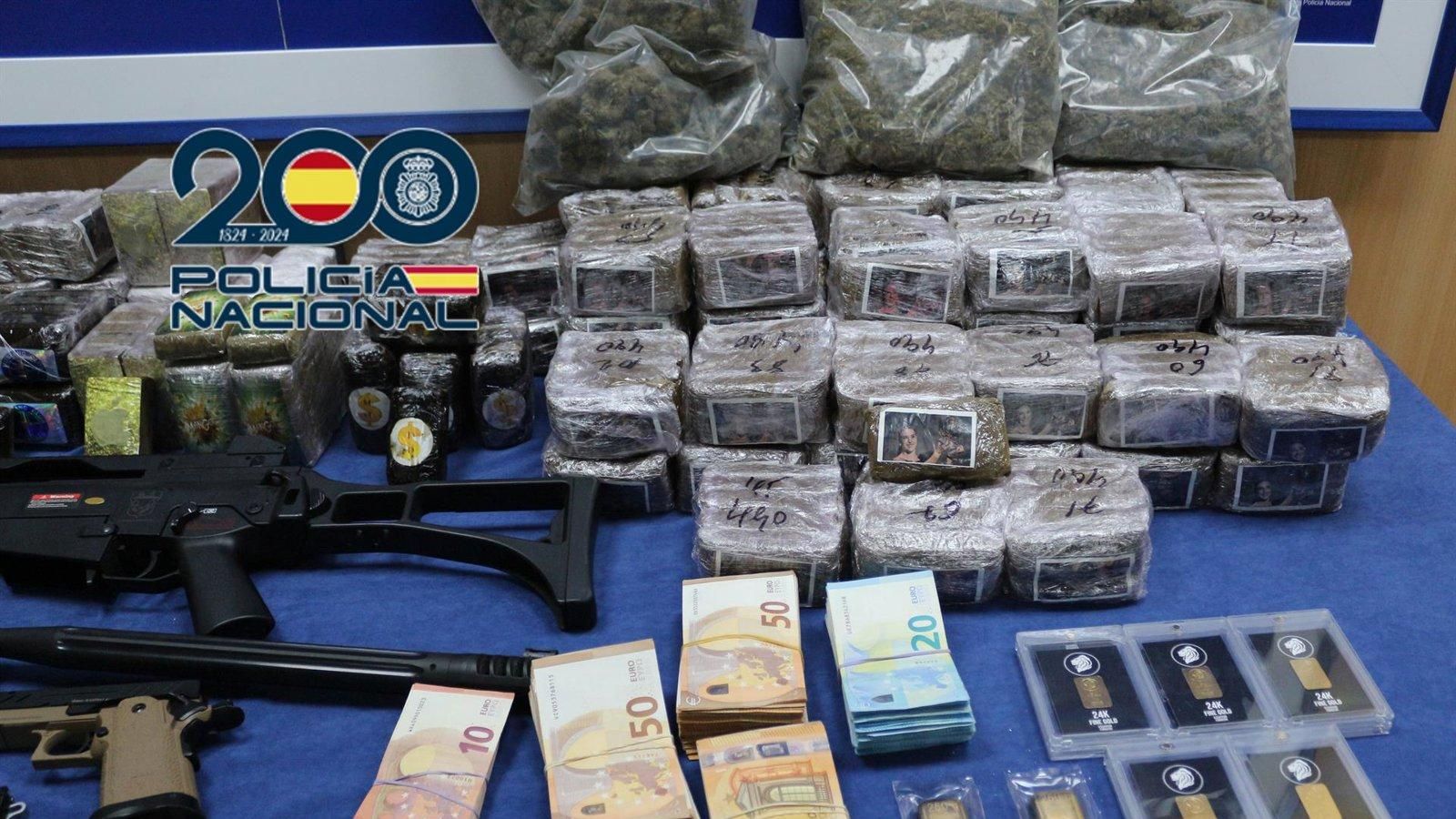 La Policía desmantela una red de narcotráfico con varios detenidos en Madrid