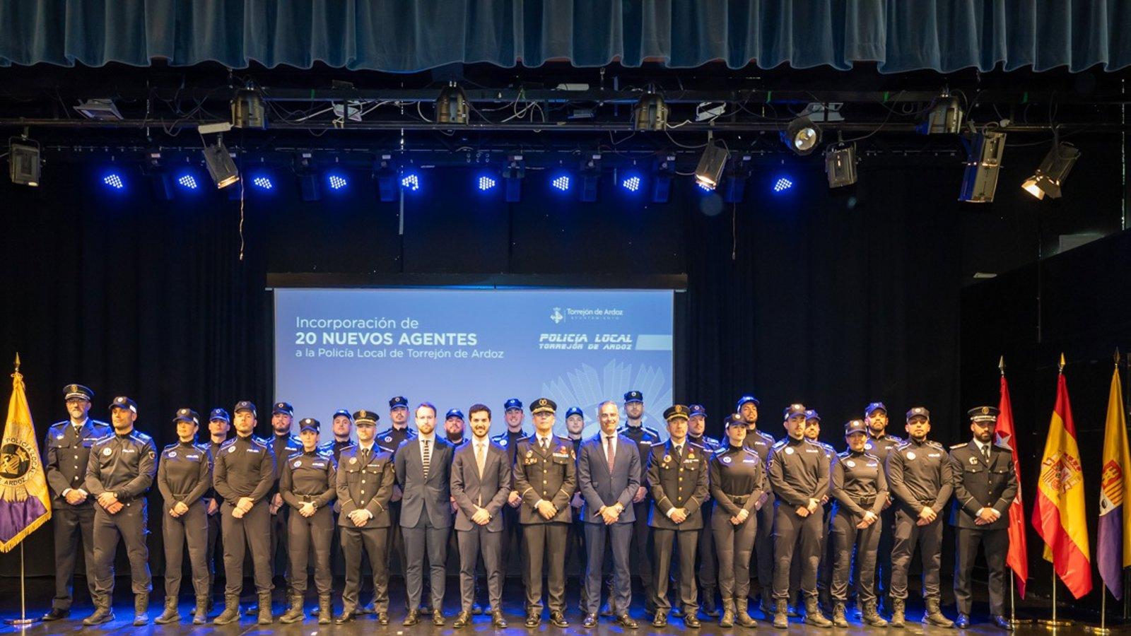 El Ayuntamiento de Torrejón incorpora a 20 nuevos agentes a la Policía Local