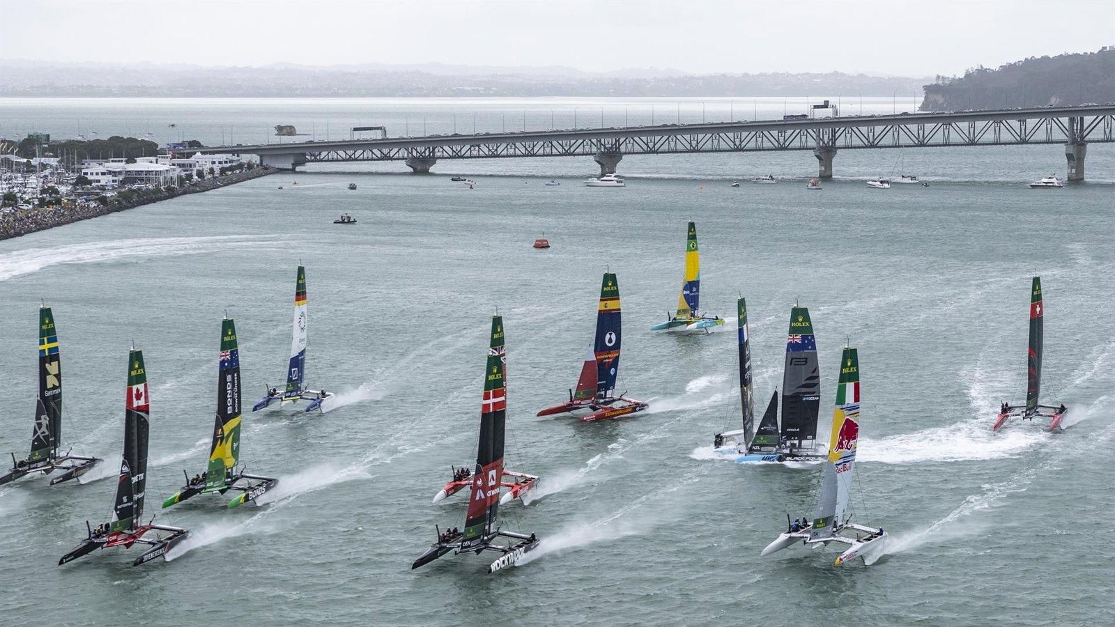 España acaba cuarta en Auckland en una jornada de SailGP marcada por el brutal choque entre Nueva Zelanda y Francia