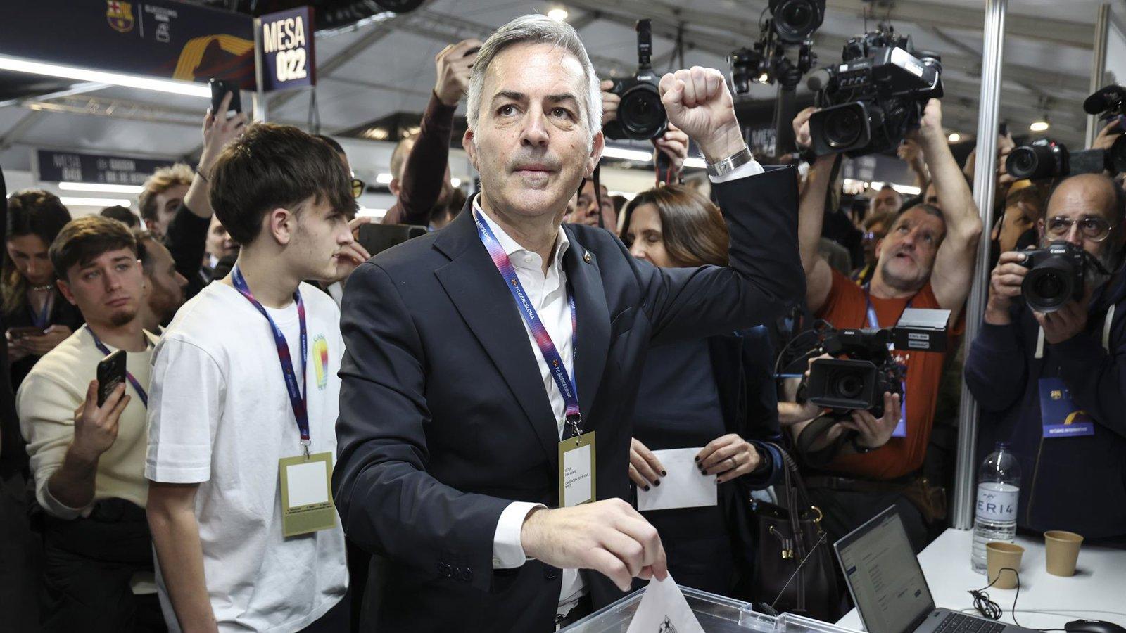 Víctor Font felicita a Laporta tras su victoria en el Barça y defiende que su modelo de club “está más cerca que nunca”