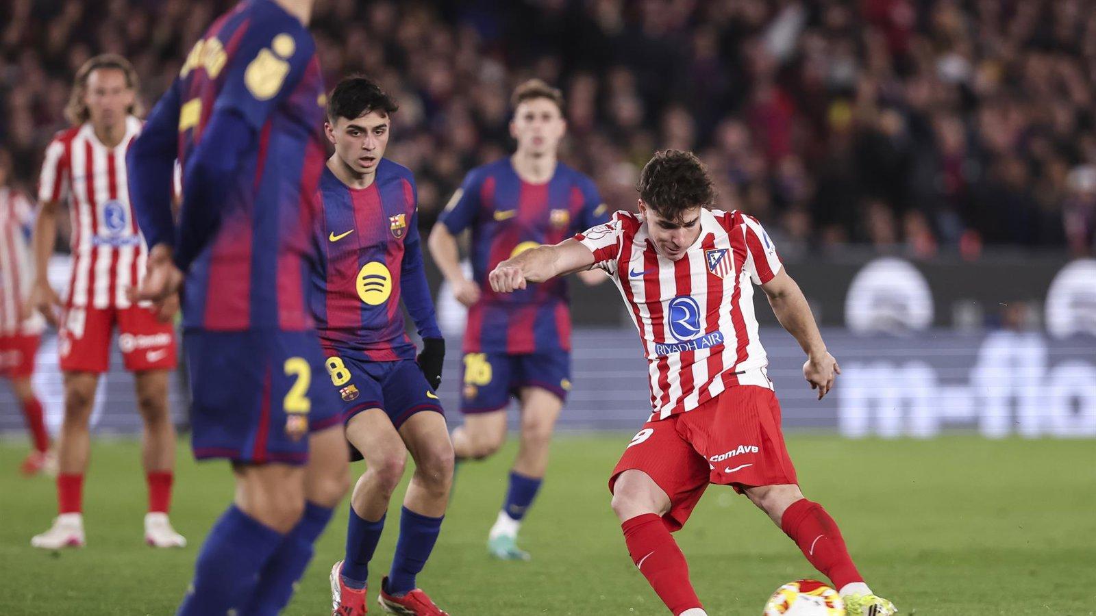 El Atlético jugará la final de Copa pese a caer 3-0 ante el Barça