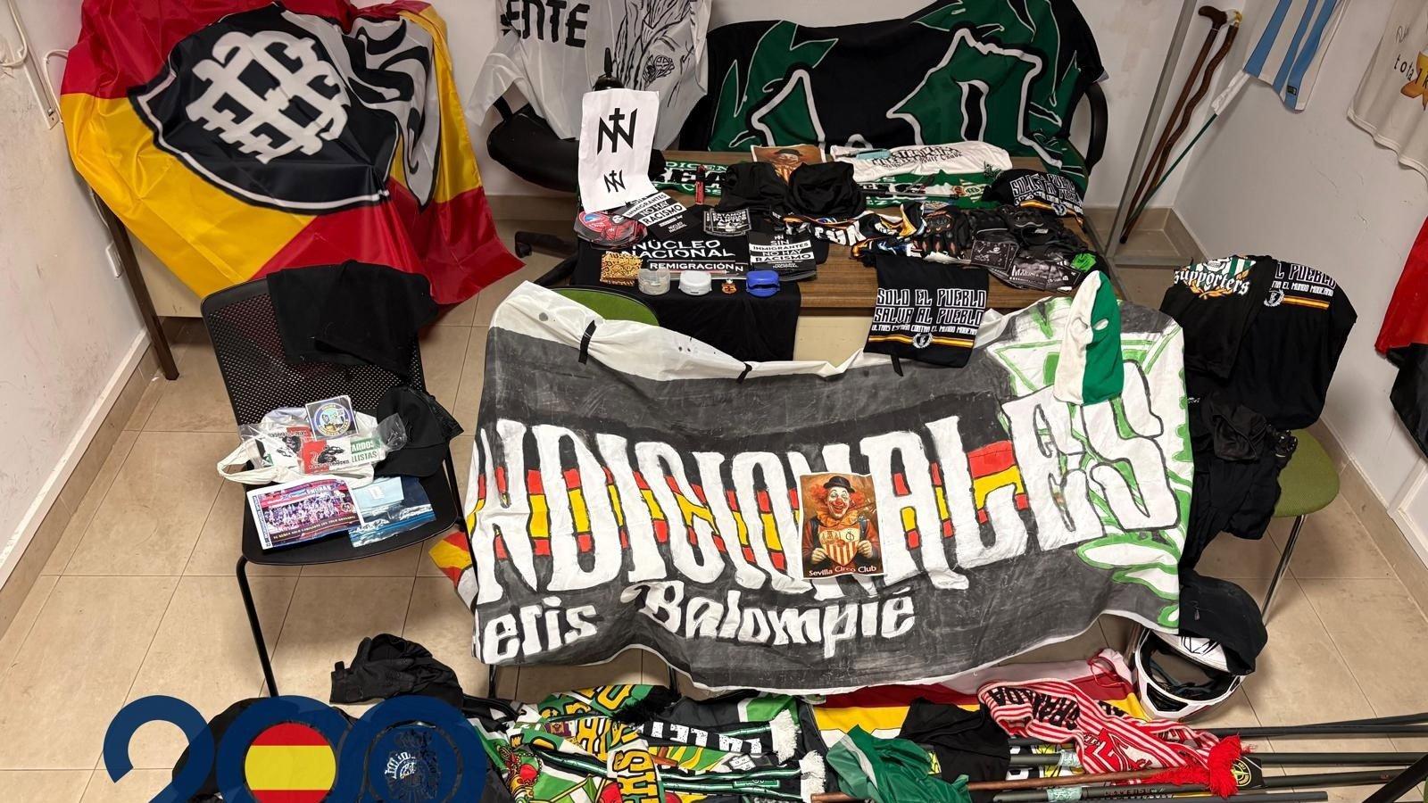 Un detenido y armas incautadas tras evitar la Policía dos posibles reyertas antes del derbi