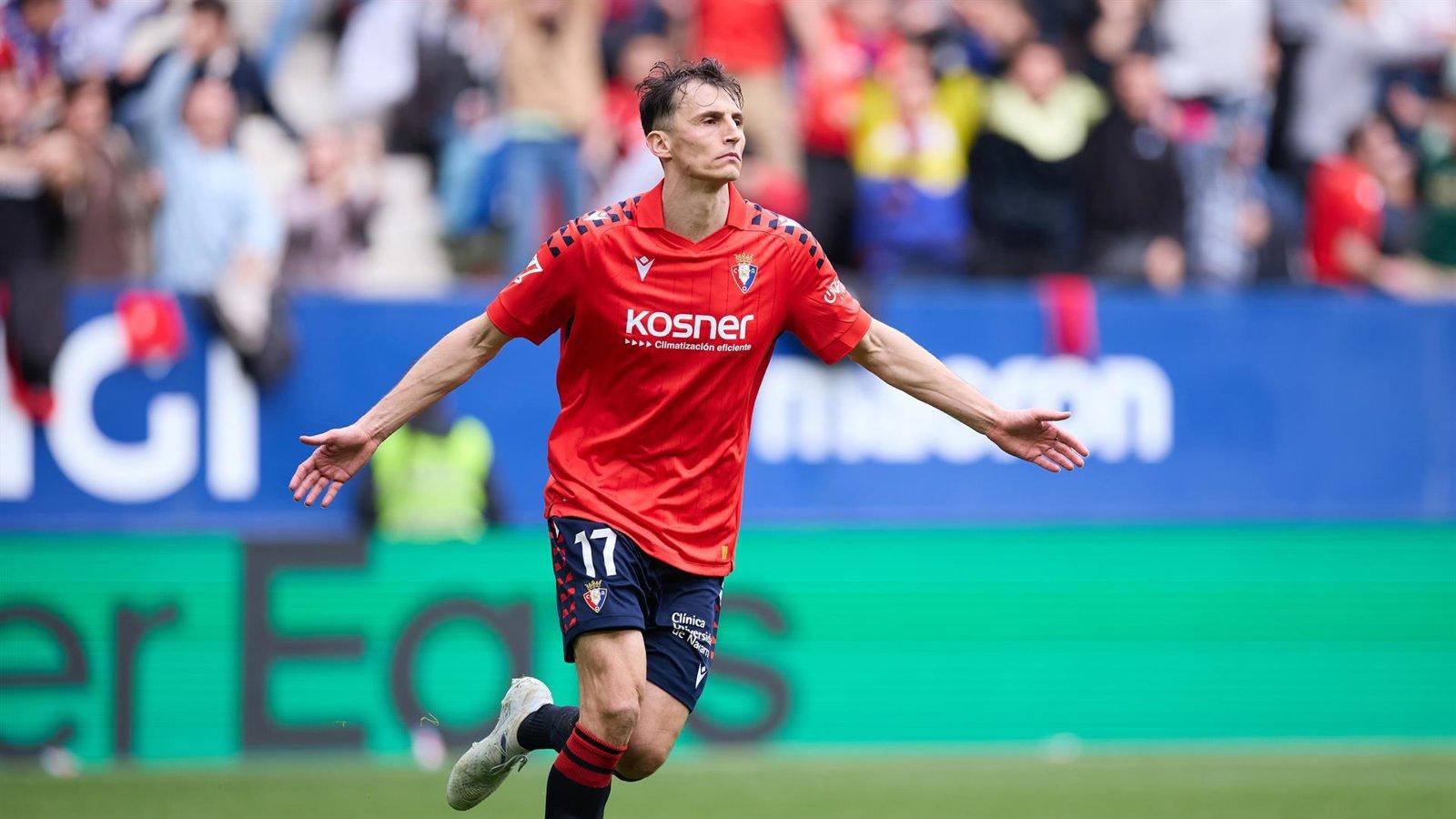 Budimir rescata un punto para Osasuna ante el Mallorca en el 94