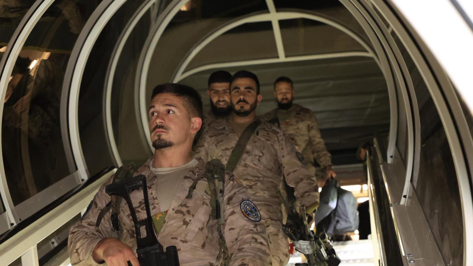 Llegan a Torrejón los militares españoles evacuados de Irak por la escalada en Oriente Próximo