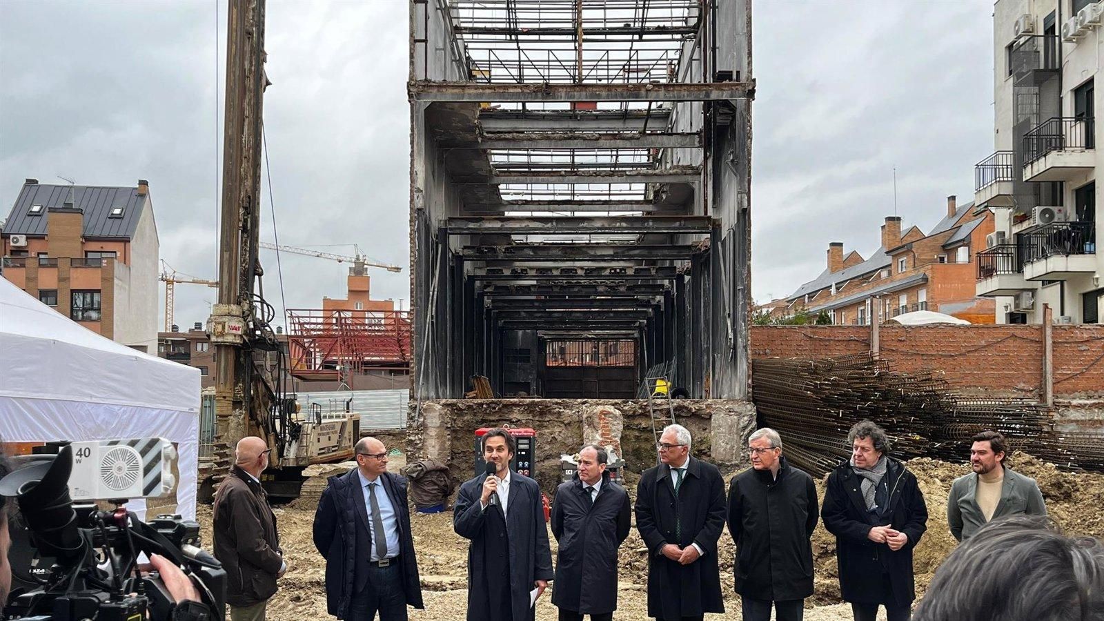 Carabanchel inicia la construcción de ‘La Central’, un edificio con 74 viviendas sobre una antigua imprenta