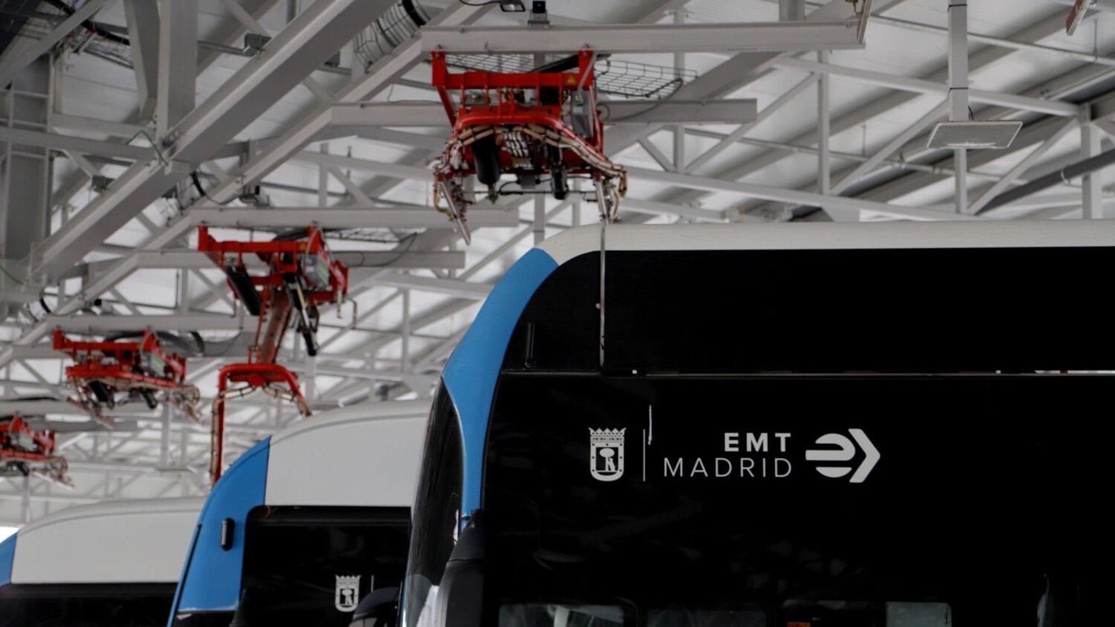 EMT Madrid instalará 114 puntos de recarga por pantógrafo en su Centro de Operaciones de Sanchinarro
