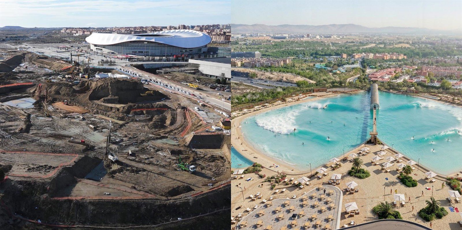 La playa artificial con olas más grande de Europa abrirá en Madrid en la primavera de 2027