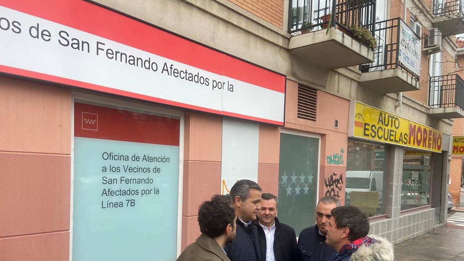 Rodrigo defiende la actuación del Gobierno regional con los afectados por la Línea 7B en San Fernando