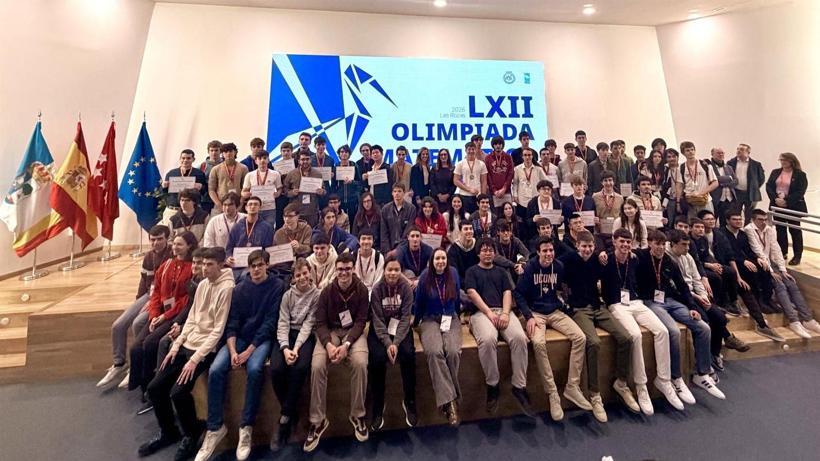 Tres estudiantes de la Comunidad logran el oro en la LXII Olimpiada Matemática Española en Las Rozas