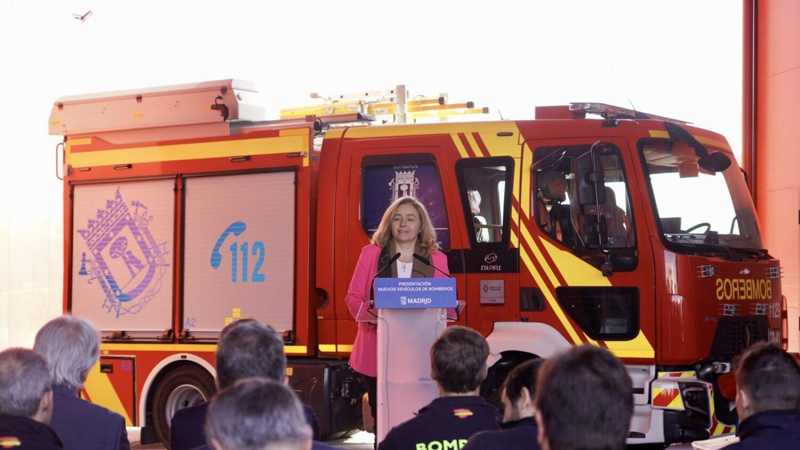 Madrid renueva la flota de Bomberos con 61 nuevos vehículos y prevé alcanzar los 239 en 2026