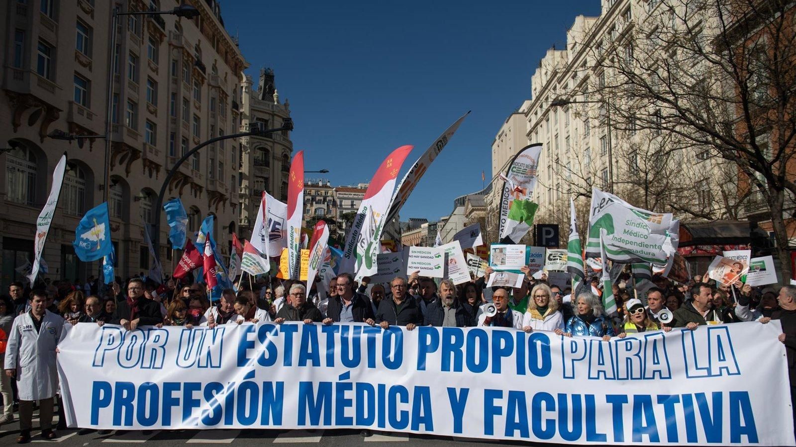 Los médicos de Madrid retoman la huelga contra el Estatuto Marco del Ministerio de Sanidad