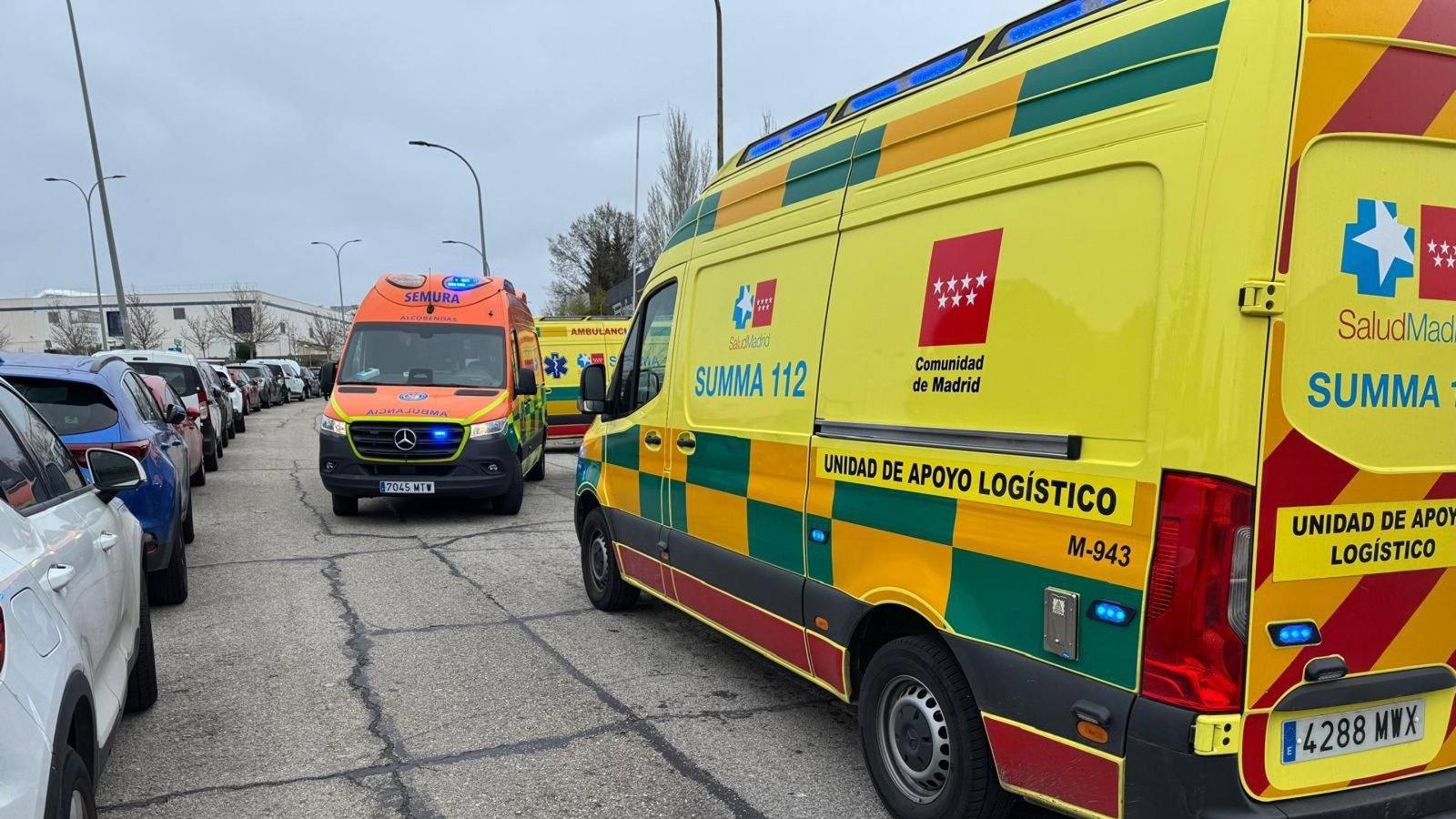 Un hombre resulta herido grave tras caer desde siete metros en una instalación deportiva de Alcobendas
