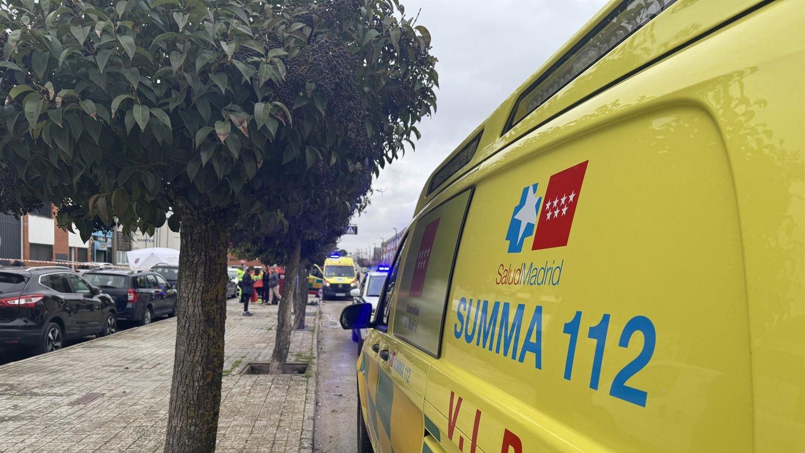 Un trabajador resulta herido grave tras caer de un andamio de seis metros en una obra de Fuenlabrada