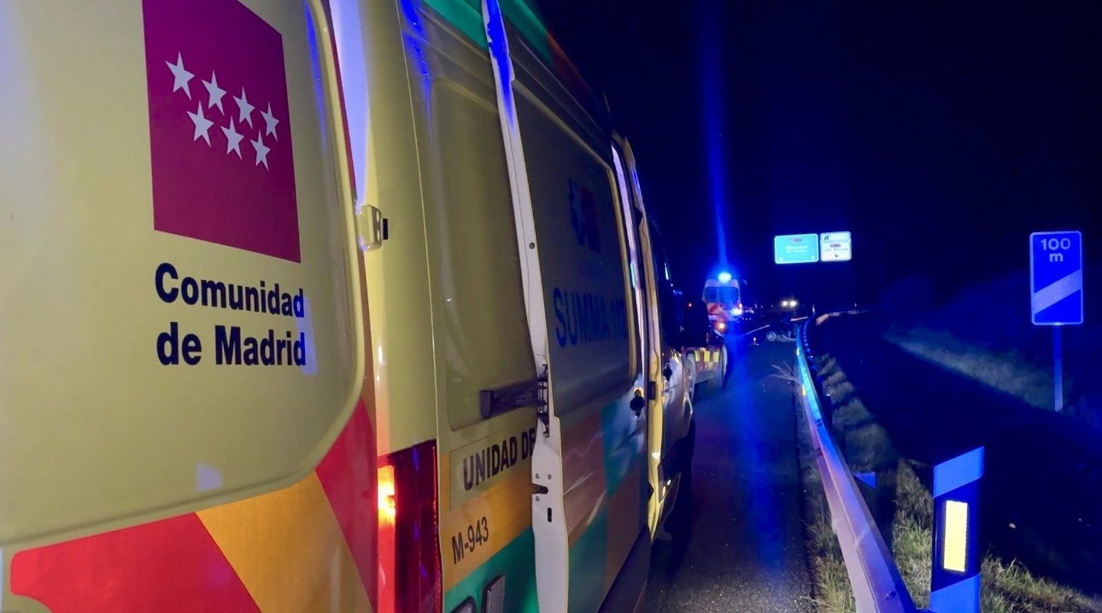 Un motorista, grave tras chocar con un coche en la M-509 a la altura de Majadahonda