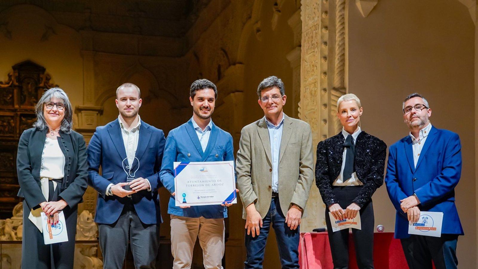 Torrejón recibe un premio de la Escuela de Emprendimiento de la Universidad de Alcalá