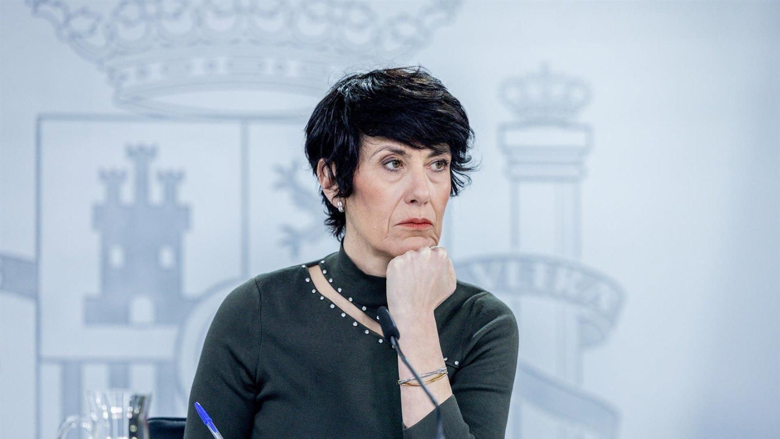 El PP pide a la JEC sancionar a Elma Saiz por usar la rueda de prensa del Consejo de Ministros con fines electorales