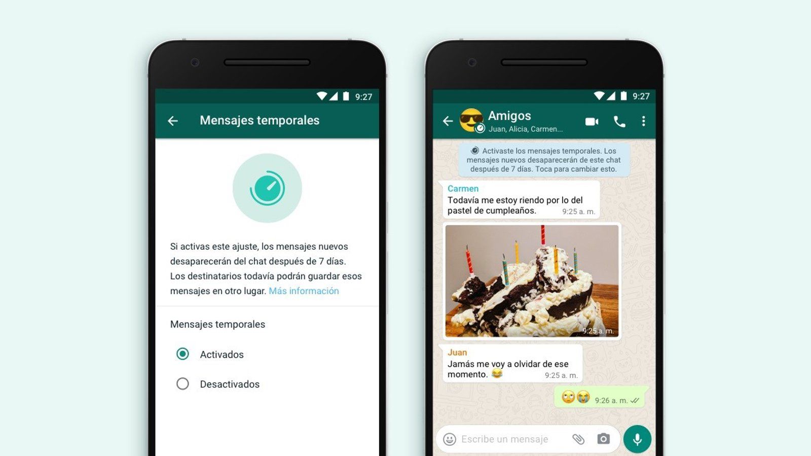WhatsApp trabaja en los mensajes que se autoeliminan