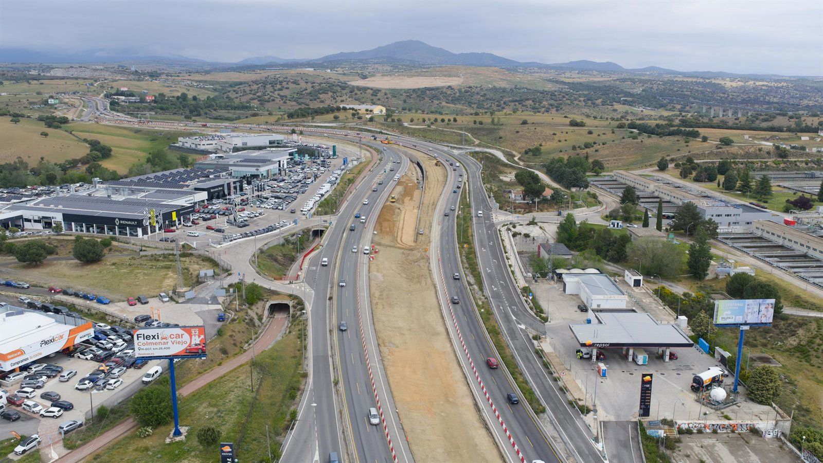 Abre al tráfico el primer tramo de ampliación de la M-607 con un carril más