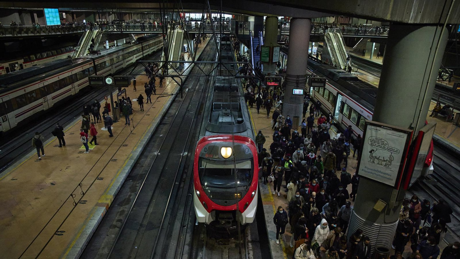 Una incidencia en Atocha provoca retrasos en seis líneas de Cercanías de Madrid
