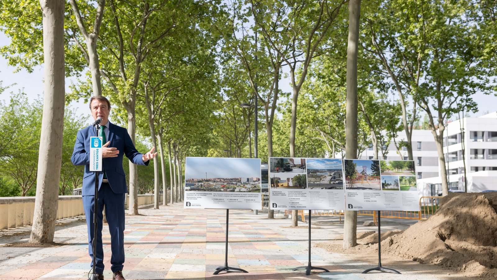 Tres Cantos anuncia un plan de inversiones de más de 29 millones de euros para obras de vía pública en 2026-2027, con 18 millones para remodelación, 9,5 para Servicios Públicos y 1,6 para asfaltado