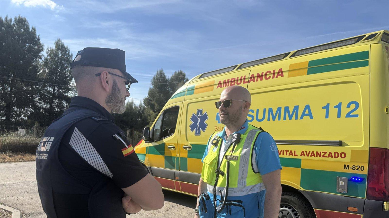 Un ciclista de 74 años, intubado y trasladado en helicóptero al 12 de Octubre tras golpearse la cabeza con una piedra en Alcalá de Henares