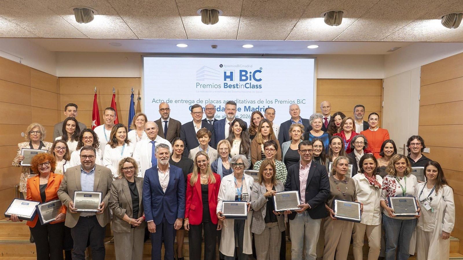 Ocho hospitales públicos madrileños reciben 14 premios Best in Class