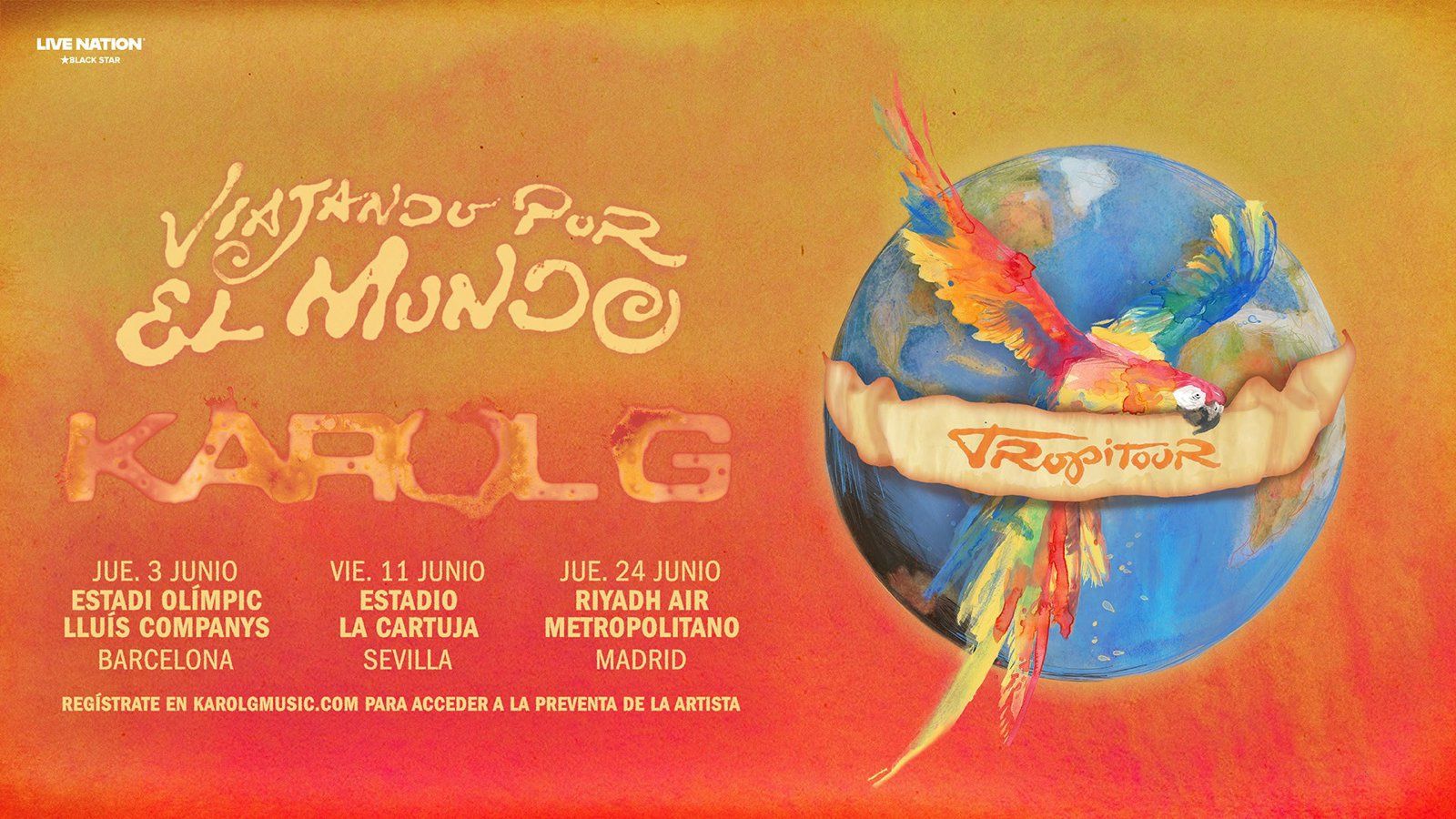 Karol G amplía su gira española y actuará los días 24, 25, 26 y 27 de junio de 2027 en Madrid