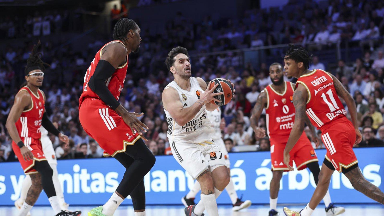 El Real Madrid derrota al Estrella Roja y amarra el factor cancha en los playoffs